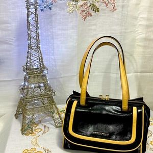 Antonio Melani Black and tan handbag
